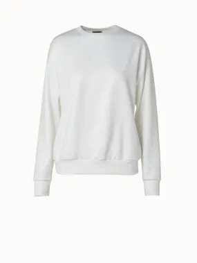 Viscose Stretch Jersey Crew Neck Pullover