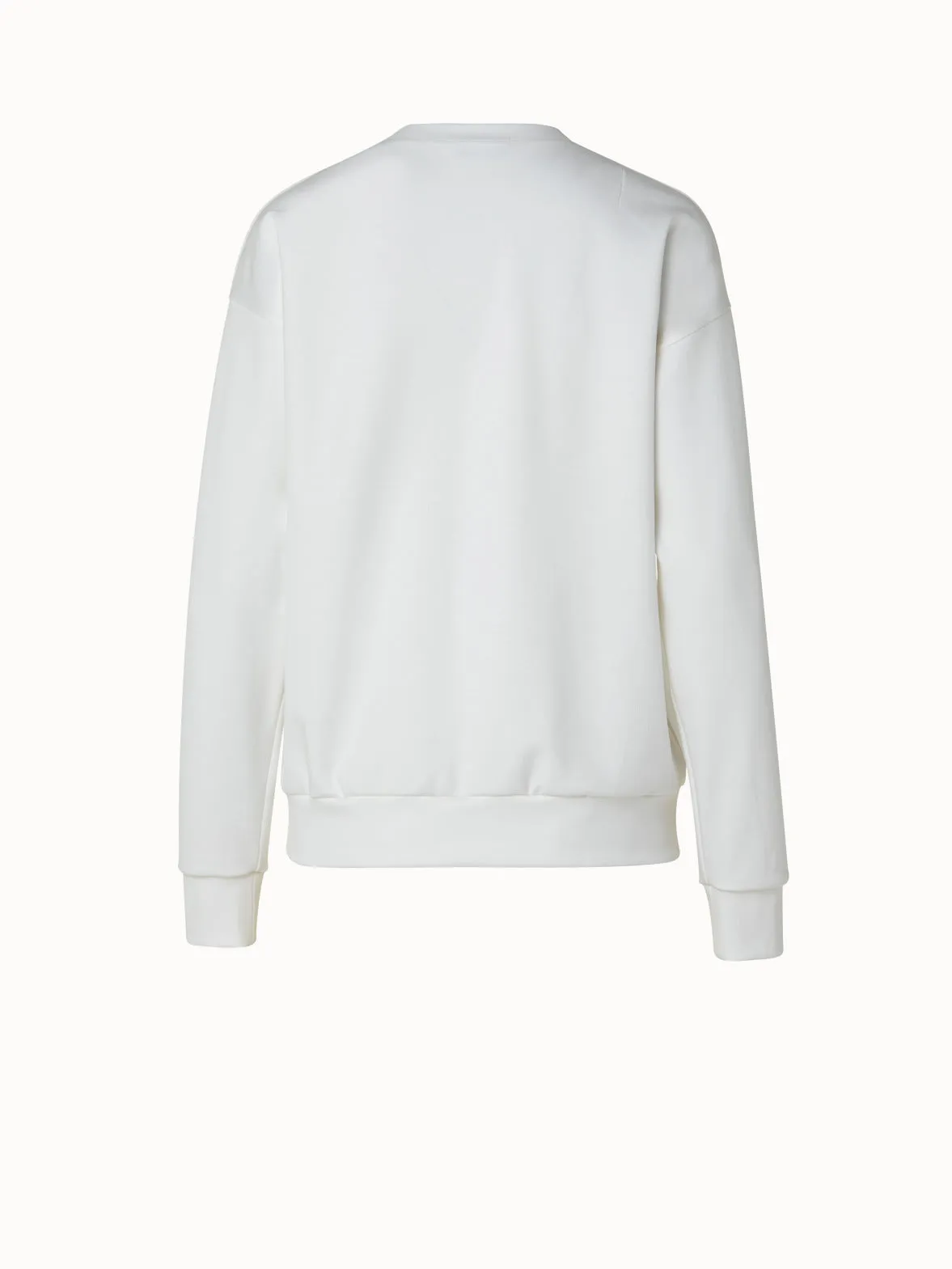 Viscose Stretch Jersey Crew Neck Pullover