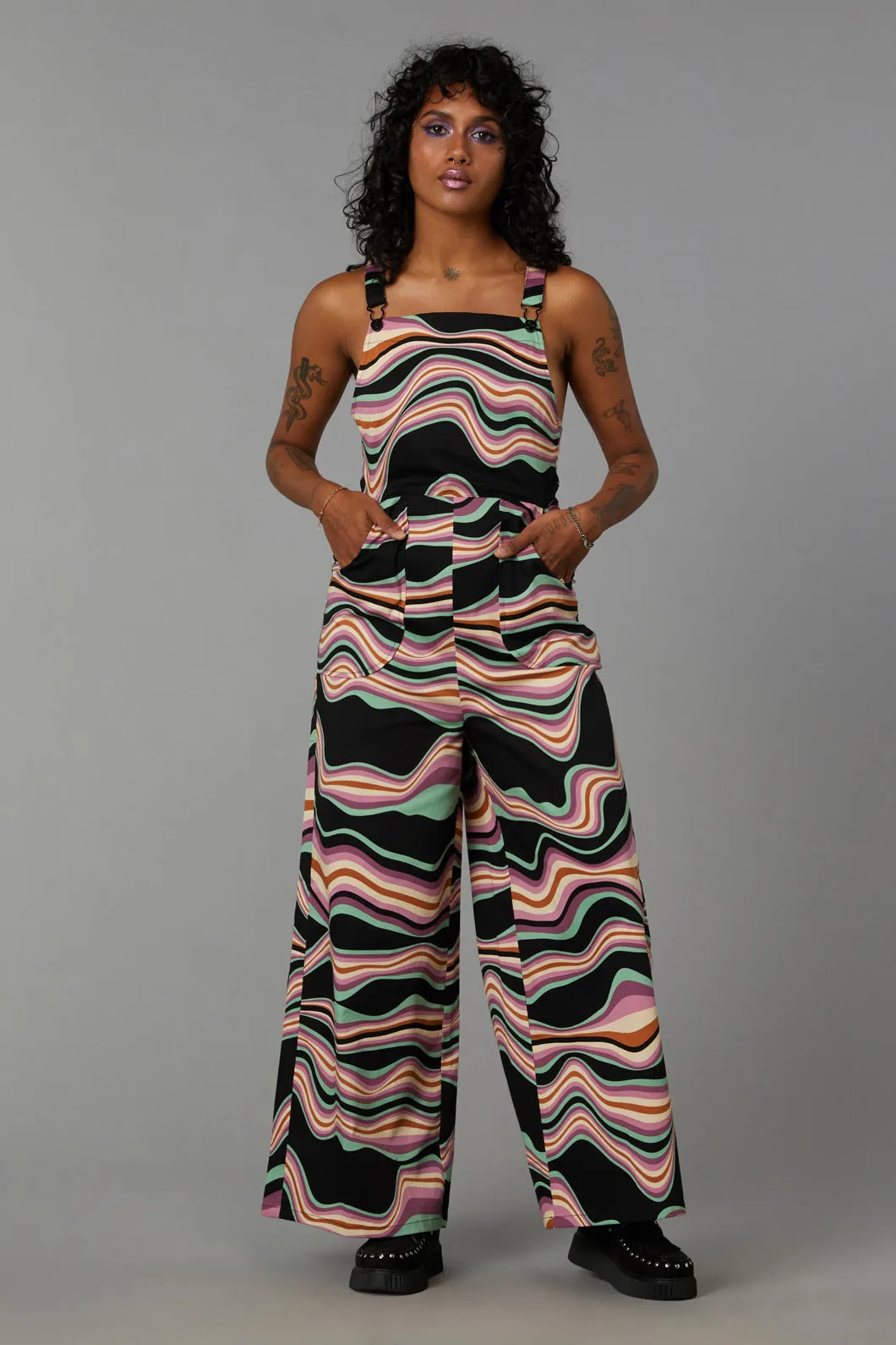 Wave Craze Print Overall