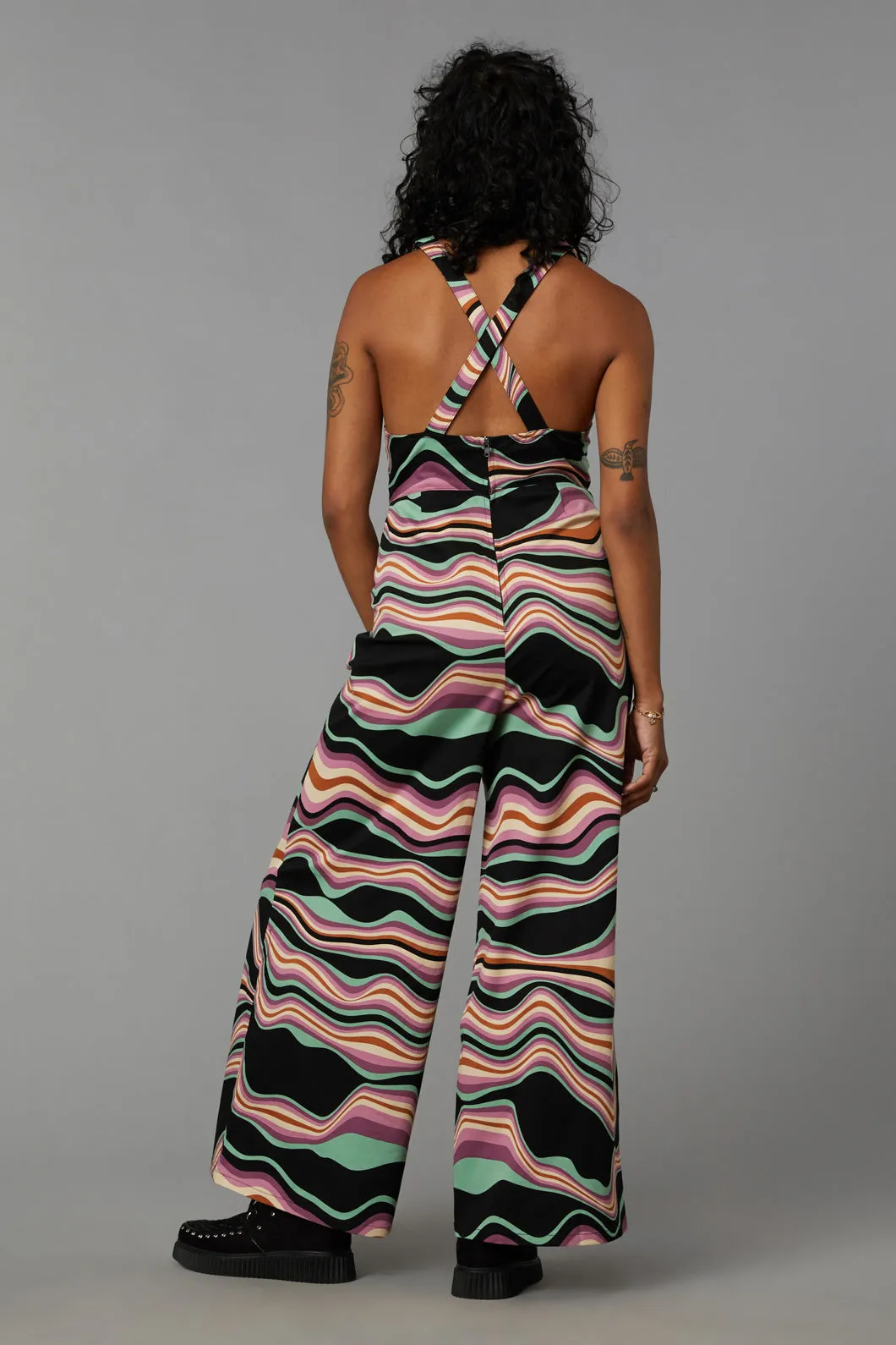 Wave Craze Print Overall