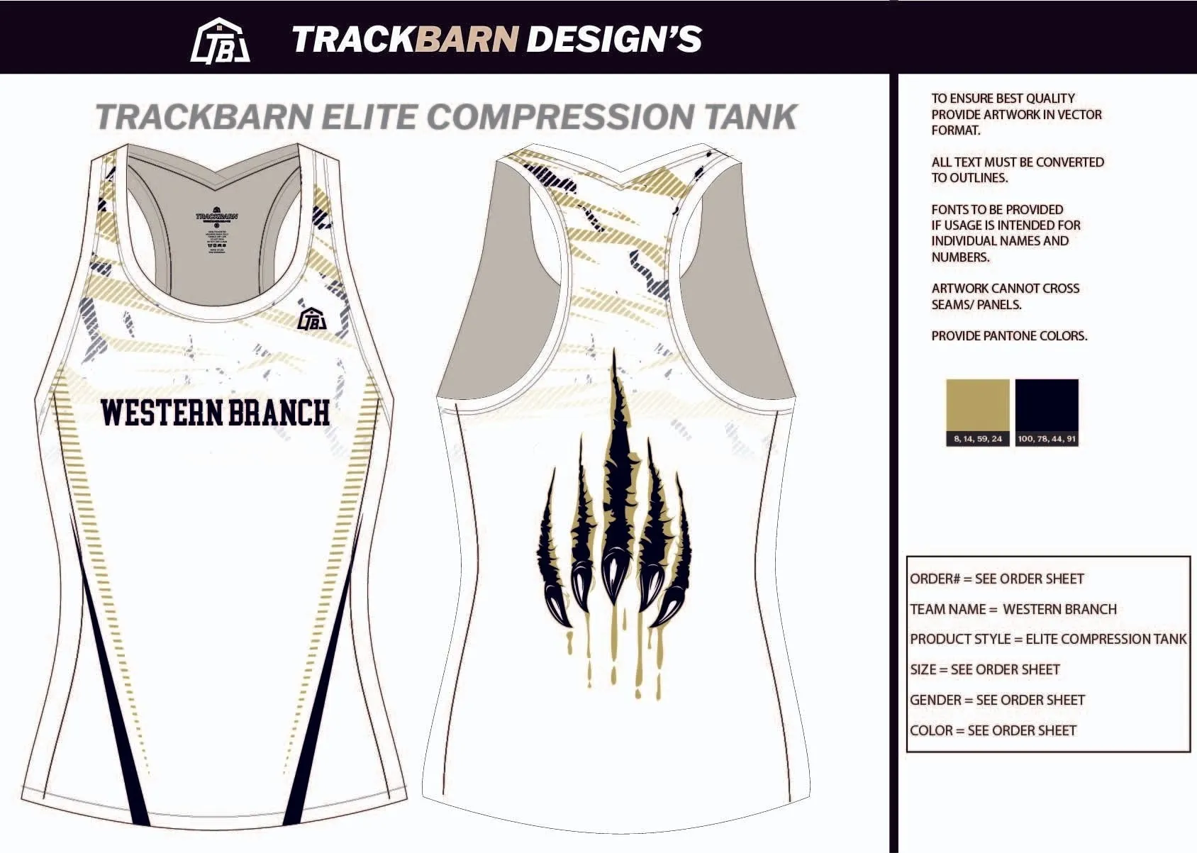 Western-Branch- Womens Compression Tank