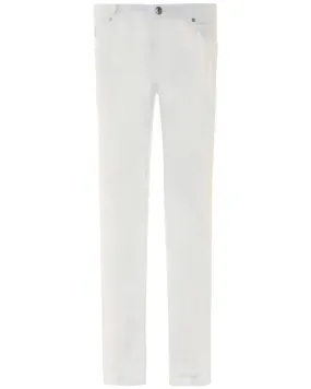 White Italian Fit Corduroy Pant