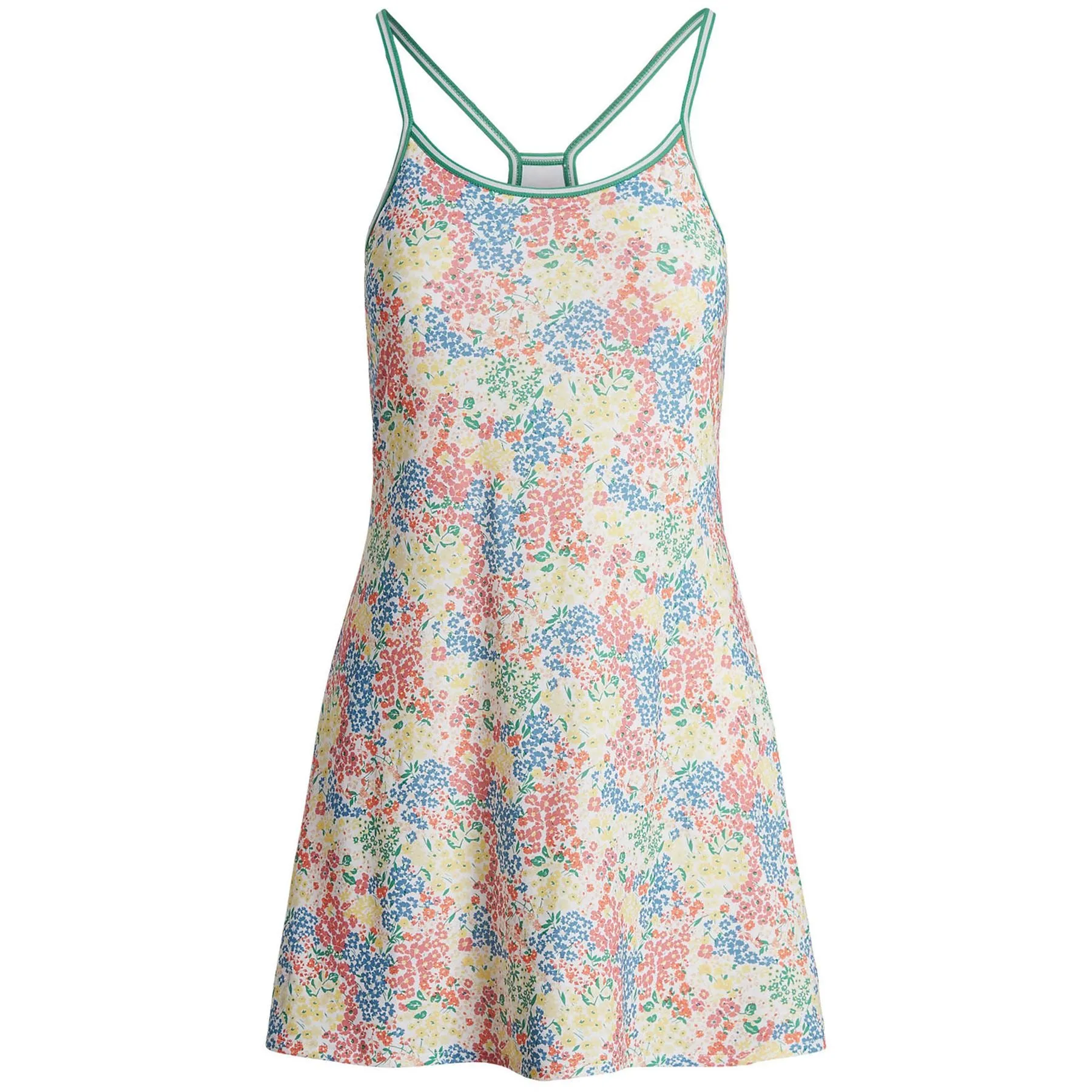 Womens Floral Jersey Racerback Dress Multi - SS23